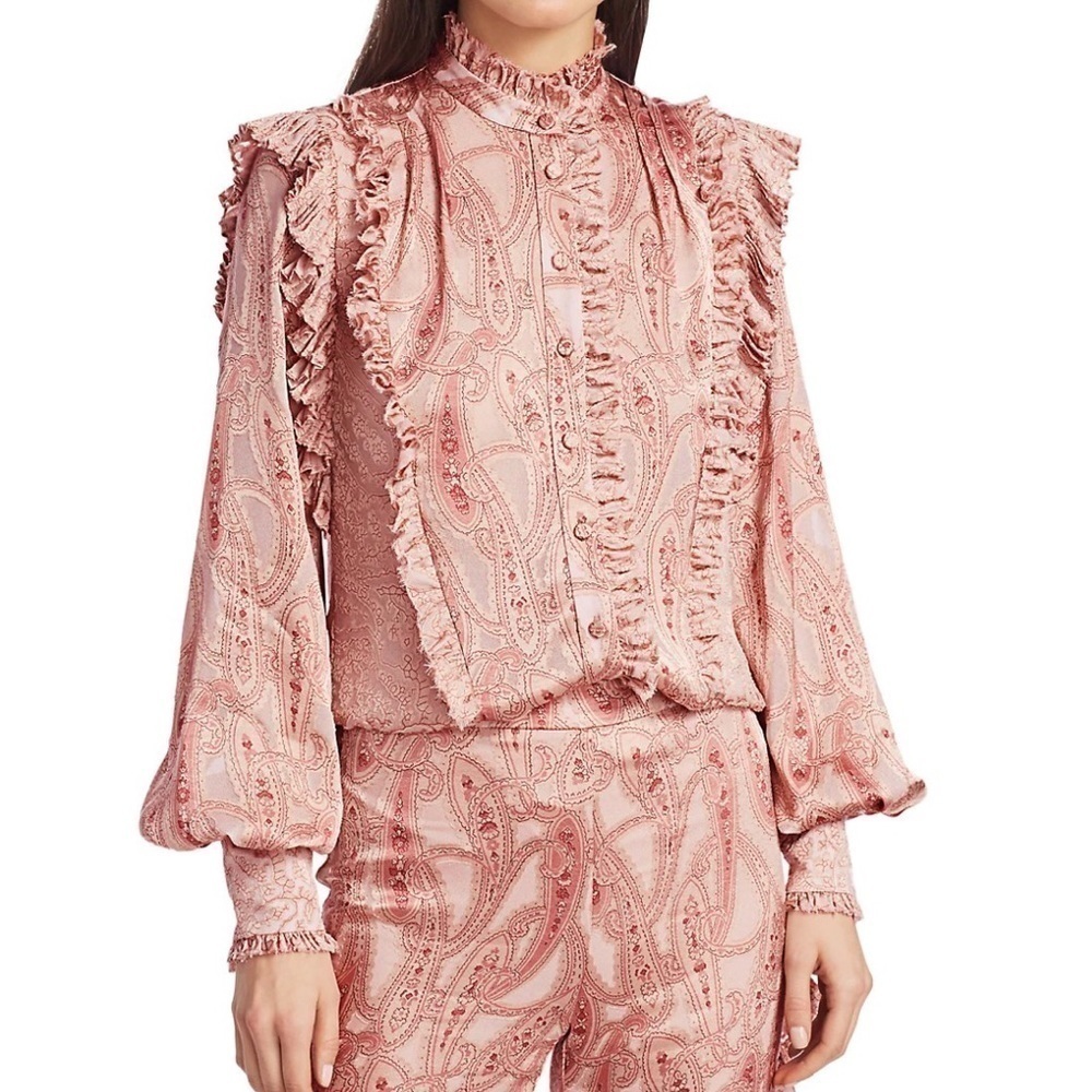 Alexis Eline Tonal Paisley Top